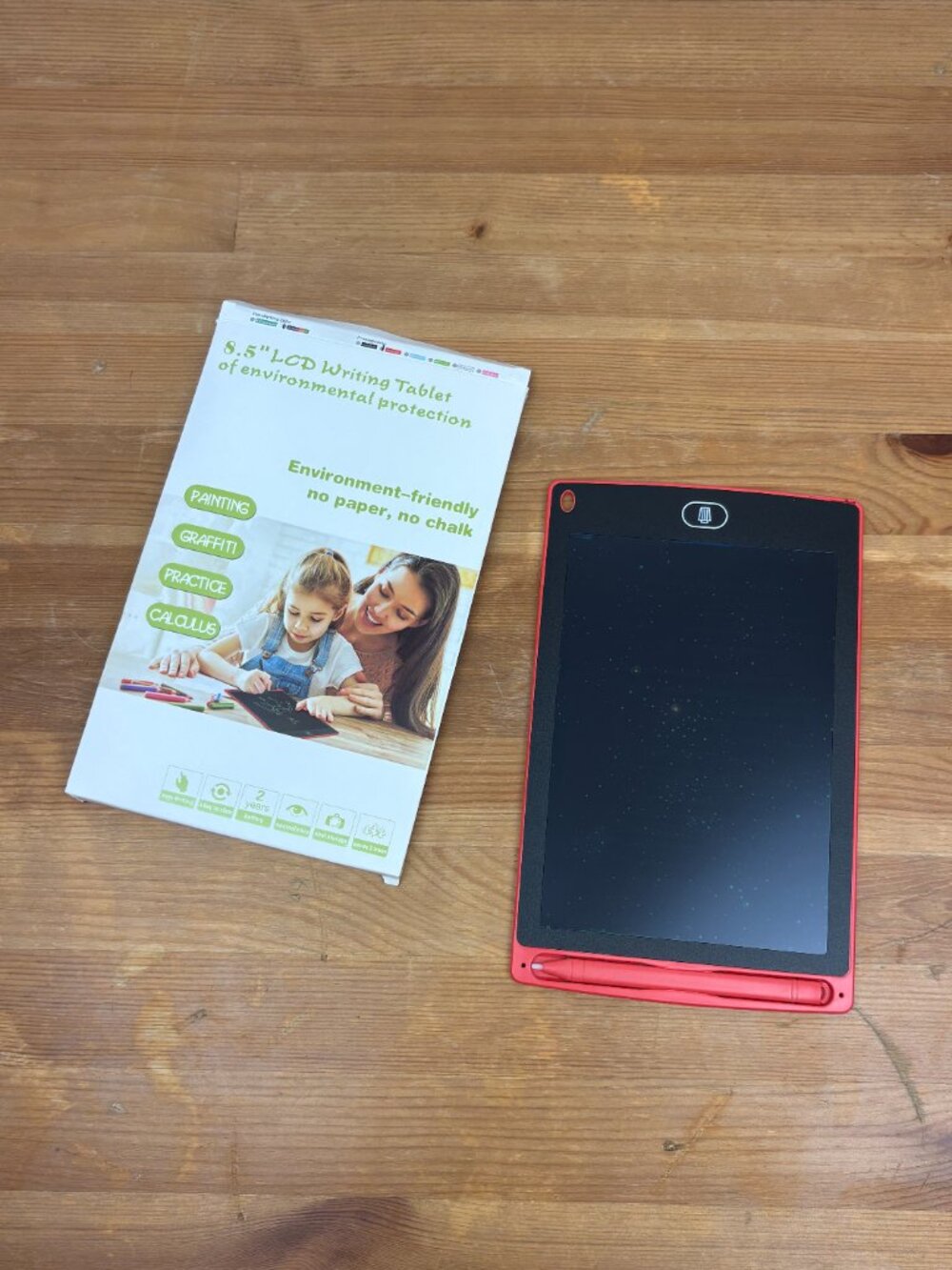 8.5-inch LCD Writing Tablet with stylus for kids. New